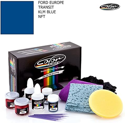 FORD EUROPE TRANSIT / KLM BLUE - NFT / COLOR N DRIVE TOUCH UP PAINT SYSTEM FOR PAINT CHIPS AND SCRATCHES / PLUS PACK