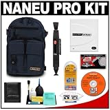 Naneu Pro Military Ops Bravo Photo Backpack (Navy Blue) + Accessory Kit for Canon Rebel XSi, XS, XTi, 50D, 40D, Nikon D40, D60, D80, D90, D200, D300, D700, Olympus Evolt E-410, E-420, E-510, E-520, and Sony Alpha A200, A300, A350, A700 Digital SLR Cameras