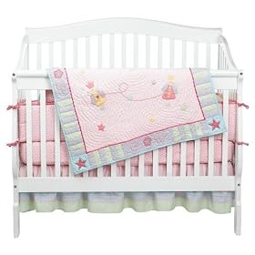 Sumersault Fun Fairies 4 pc Crib Set