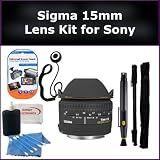 Ultimate Sigma Wide Angle 24mm f/1.8 EX Aspherical DG DF Macro Autofocus Lens Kit for Sony SLT-A33, SLT-A55, SLT-A35 Digital SLR Cameras. Package Includes: Sigma 24mm Lens, 0.45X Wide Angle Lens, 2X Telephoto Lens, Lens Cap, Lens Hood, Lens Cap Keeper, 3 Piece Filter Kit (UV-FLD-CPL) and Microfiber Cleaning Cloth
