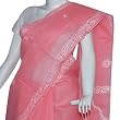 Saris in Cotton with Chikan Embroidery Pink (chsari128)