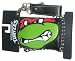 Search : TMNT Teenage Mutant Ninja Turtles Raphael Raph Tri-fold Chain Wallet
