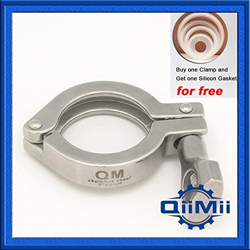 Stainless Steel 304 Single Pin Quick Clamp 1.5" Sanitary SS304 Tri-Clamp Heavy Duty Clamp