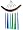 Fused Glass Windchime - Blues & Greens