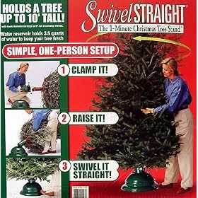 Swivel Straight 1-Minute Christmas Tree Stand - For Real Trees Up To 10'