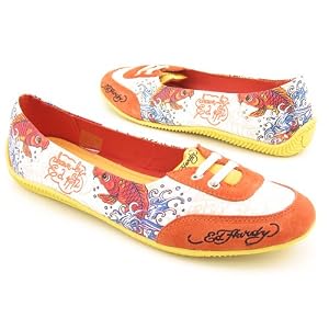 Ed Hardy Eye Candy Women's Flat Skimmer Pumps
