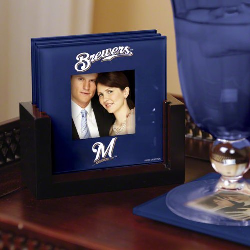 Milwaukee Brewers Photo Coaster Set