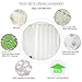 Shower Curtains, JamHoo Eco-friendly 12 Gauge 100% EVA Heavy Duty 3D Cube Semi-transparent Waterproof Bathroom Curtain - 72
