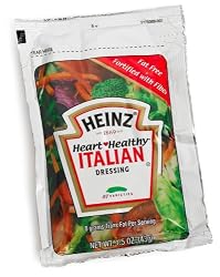 Heinz Heart Healthy Italian Dressing, Fat Free, 1.5-Ounce Pouches (Pack of 60)