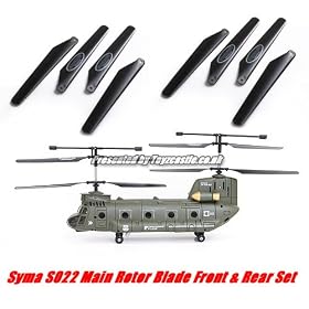 Syma S022 Big Chinook Rc Helicopter Spare Parts - Main Rotor Blade (Front & Rear 8 pcs)