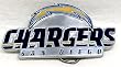 San Diego Chargers Enamel Pewter Buckle, NFL Football Buckle