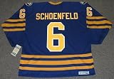 JIM SCHOENFELD Buffalo Sabres CCM Vintage Throwback Away NHL Hockey Jersey