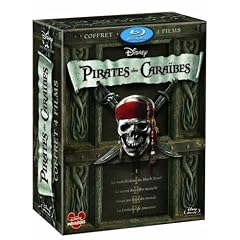 Pirates des Cara�bes - La quadrilogie : La mal�diction du Black Pearl + Le secret du coffre maudit + Jusqu'au bout du monde + La fontaine de Jouvence - Coffret 5 Blu-ray [Blu-ray]