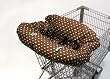 Shopping Cart & High Chair Cover-Chocolate/Aqua Dot