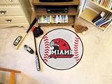 Miami of Ohio Baseball Rugs 29` diameter