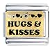 Hugs And Kisses Pugster Italian Charm