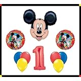 Disney Mickey Mouse Clubhouse '1' Happy Birthday Balloon Set Party Decoration