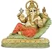 Reclining Ganesh on a Leaf Statue, Color