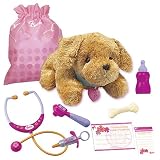 Barbie Hug N Heal Pet Doctor Golden Lab with Light up Heart Charm