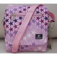 Small Size Girls Courier or sling style messenger bag pink Stars pattern travel cabin or hand luggage school'