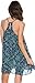 Angie Women's Juniors Lace Up Detail Printed Dress