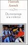 Du mensonge � la violence : Essais de politique contemporaine