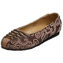 Gotta Flurt Women's Tread-07 Printed Fabric Ballet Flat