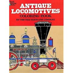 Antique Locomotives Coloring Book by The Tre Tryckare Company