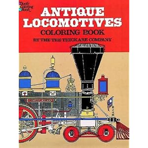 Antique Locomotives Coloring Book by The Tre Tryckare Company