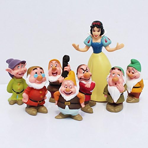 Free Shipping 8pcs/set Seven Dwarfs And Princess Snow white PVC figure Doll toys Set