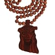 Light Brown Jesus Necklace - 33'' Necklace - 2 x 3.25'' Pendant