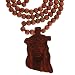 Light Brown Jesus Necklace - 33'' Necklace - 2 x 3.25'' Pendant