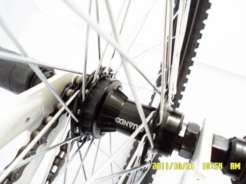 YAKUZA 25 / 9 MICRO DRIVE BMX, BLACK WITH NEON ORANGE