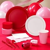 Red, White and Pink Deluxe Party Kit (24 guests)