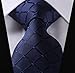 SetSense Men's Plaid Jacquard Woven Tie Necktie Set