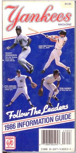 New York Yankees Magazine 1986 Information Guide
