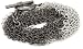 Nancy Bacich Chain Mail Mesh Gunmetal and Silver Wrap Bracelet