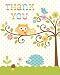 Creative Converting Happi Tree Sweet Baby Thank You Notes, 8 Count
