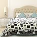 Qbedding All Season Ultra Soft Microplush Blanket Twin&Queen (Melvin Mosaic, Queen)