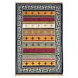 EXP 5' x 2'6" Hand-Knotted Tibetan Wangden Crosses Wool Area Rug
