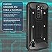 Evocel Explorer Series Phone Case Compatible with K7, Tribute 5 with Belt Clip Holster and Slim Profile, Black