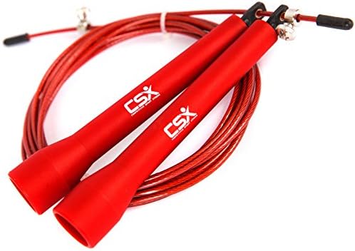 Jump Rope - For Speed and Agility Training and Mastering Double Unders - Best Equipment for Boxing, Martial Arts, Home Gyms, Trainers - Includes Workouts