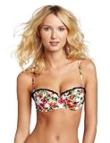 Seafolly Women's Tea Rose Bustier Bra, Coral, 6