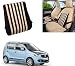 Auto Pearl-Premium Quality Orthopaedic Velvet Memory Foam Car Seat Black Beige Strips Backrest For - Maruti Suzuki WagonR RS.849.00
