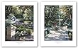 La Fuente de la Doncella-Jarron de Aranjuez Set by Angel Ruiz de la Casa 24"x30" Art Print Poster