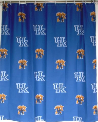 Click here for Kentucky Wildcats Solid Bathroom Shower Curtain NC... prices
