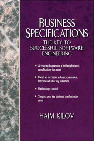 Business Specifications: The Key to Successful Software Engineering Image Business Specifications: The Key to Successful Software Engineering