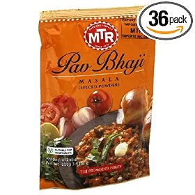 MTR Pav Bhaji, 3.52-Ounce Pouches (Pack of 36)