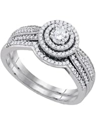 0.50CT-DIA 0.20CT-CRD BRIDAL SET