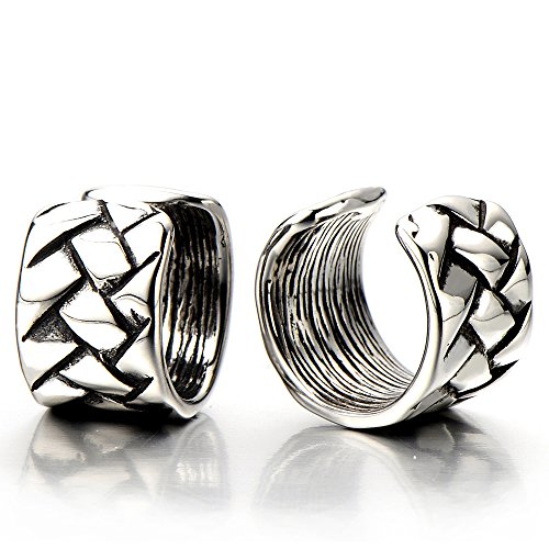 Pair of vintage ear cuff ear clip non-piercing clip on earrings f…